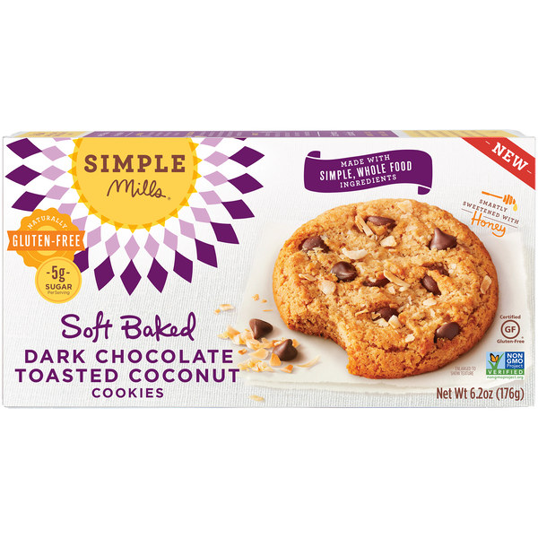 Soft Baked Dark Chocolate Toasted Coconut Cookies – AZDev_SimpleMills
