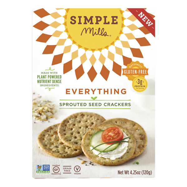 Everything Sprouted Seed Crackers