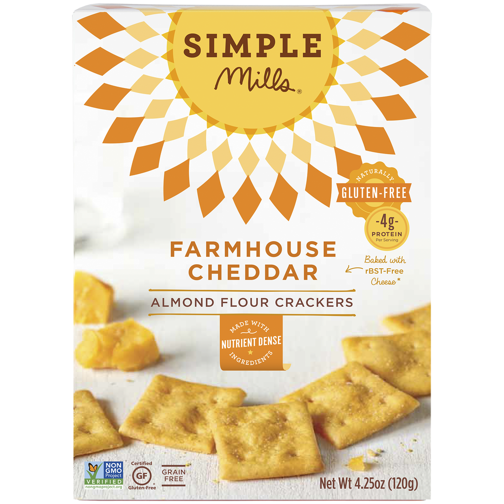 Farmhouse Cheddar Almond Flour Crackers