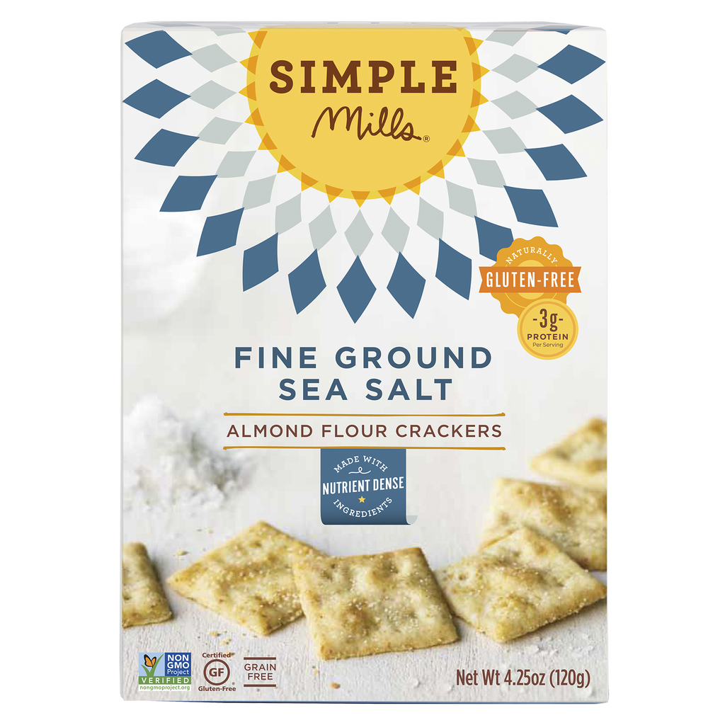 Fine Ground Sea Salt Almond Flour Crackers