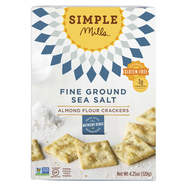 Fine Ground Sea Salt Almond Flour Crackers