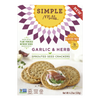 Garlic & Herb Sprouted Seed Crackers