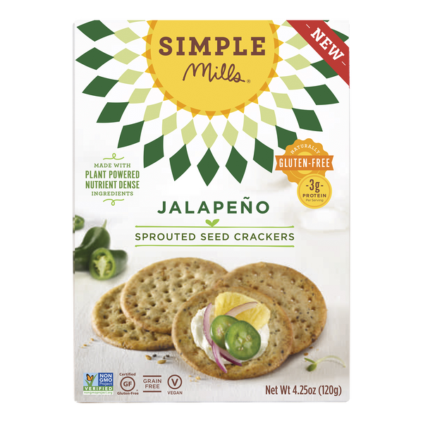 Jalapeño Sprouted Seed Crackers