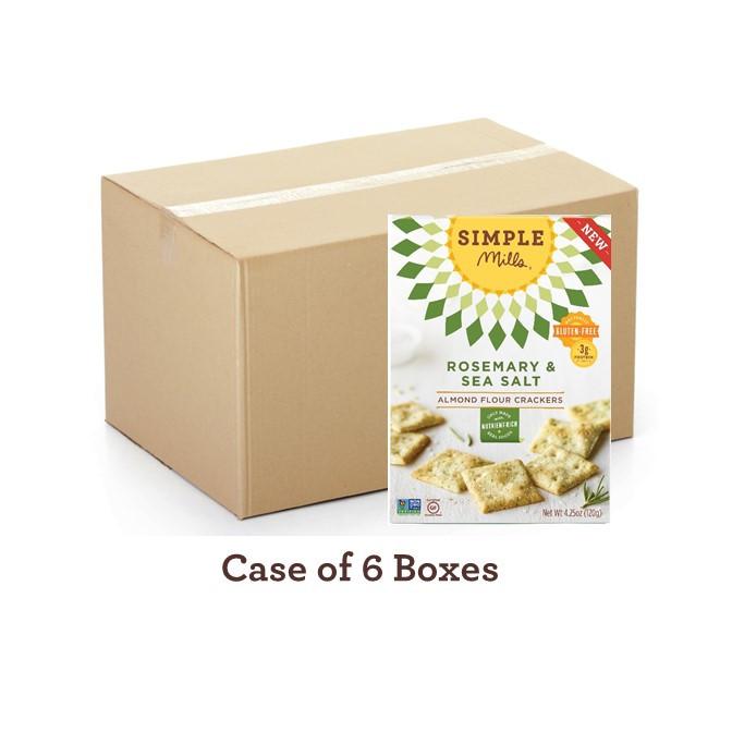 Wholesale Rosemary & Sea Salt Almond Flour Crackers