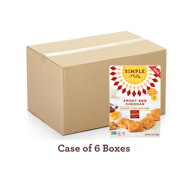 Wholesale Smoky BBQ Cheddar Almond Flour Crackers