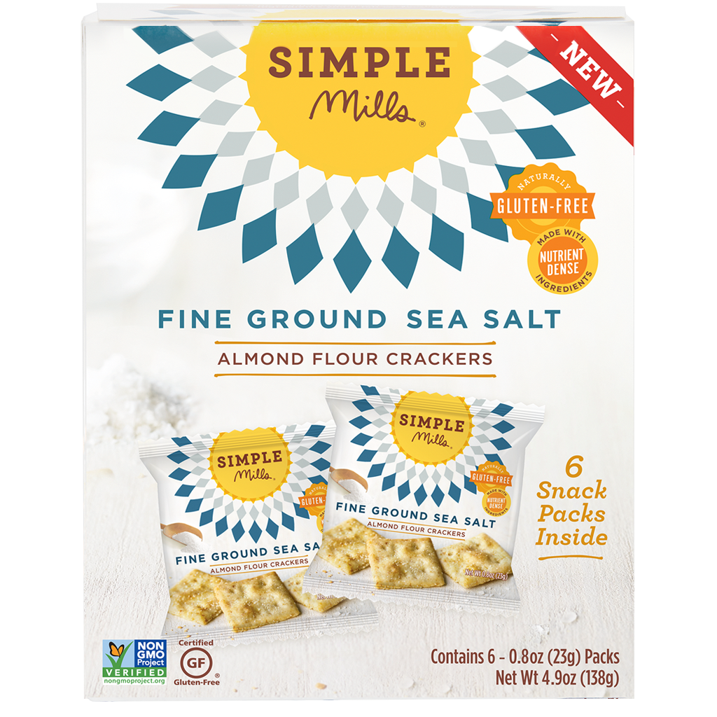 Fine Ground Sea Salt Almond Flour Cracker Snack Pack