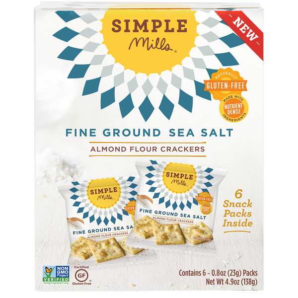 Fine Ground Sea Salt Almond Flour Cracker Snack Pack